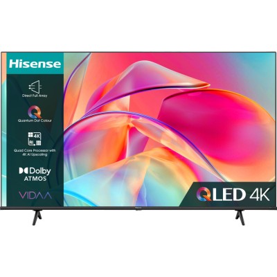 Hisense 43E7KQTUK 43" QLED 4K Ultra HD Smart TV - Black 